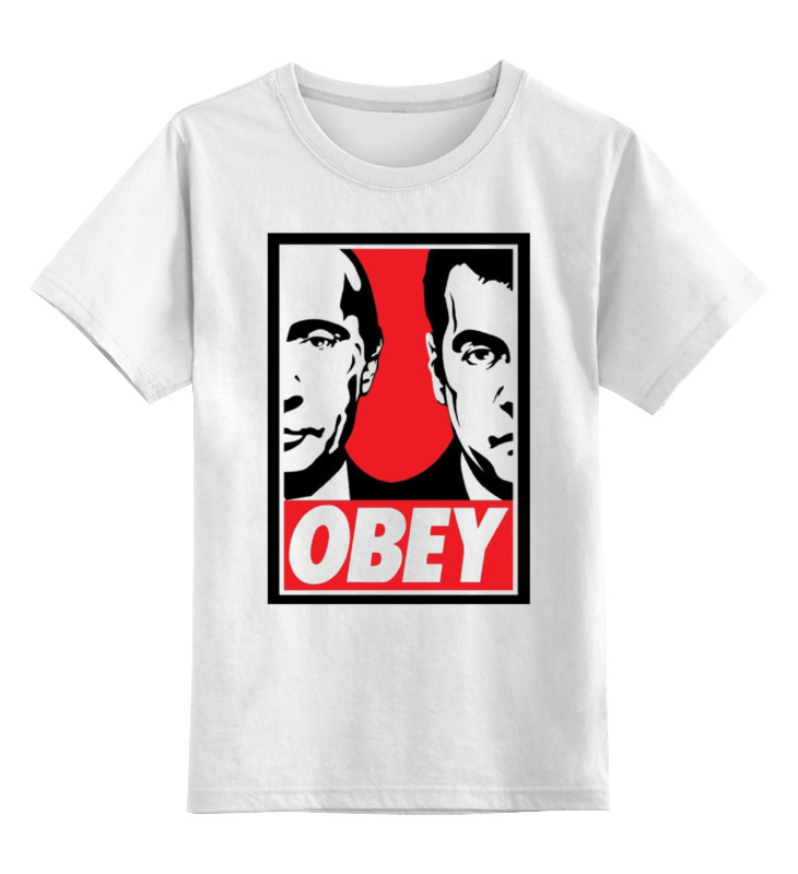 

Футболка детская Printio Obey цв. белый р. 128, Obey