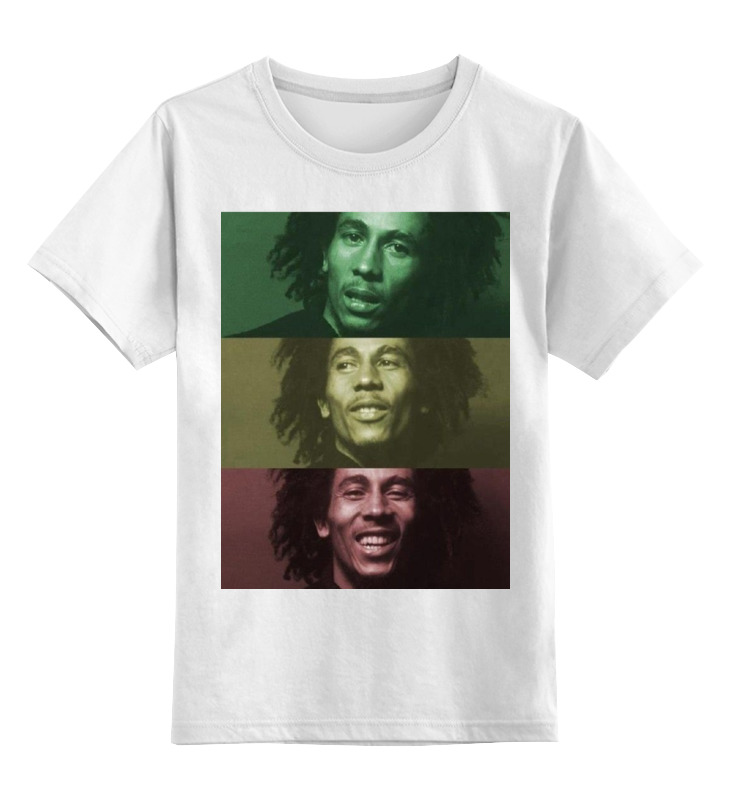 

Футболка детская Printio Bob marley цв. белый р. 128, Bob marley