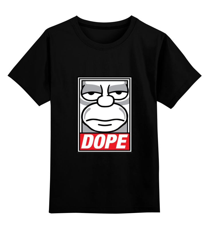 

Футболка детская Printio #dope цв. черный р. 128, #dope