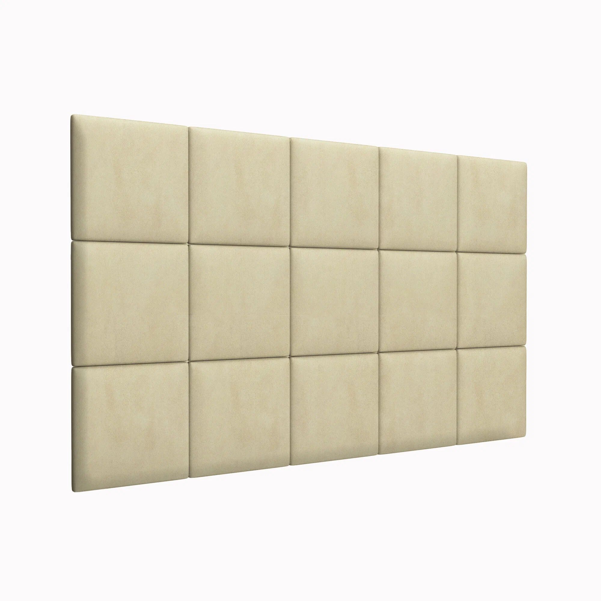 

Панель кровати Alcantara Peach 30х30 см 1 шт., Бежевый