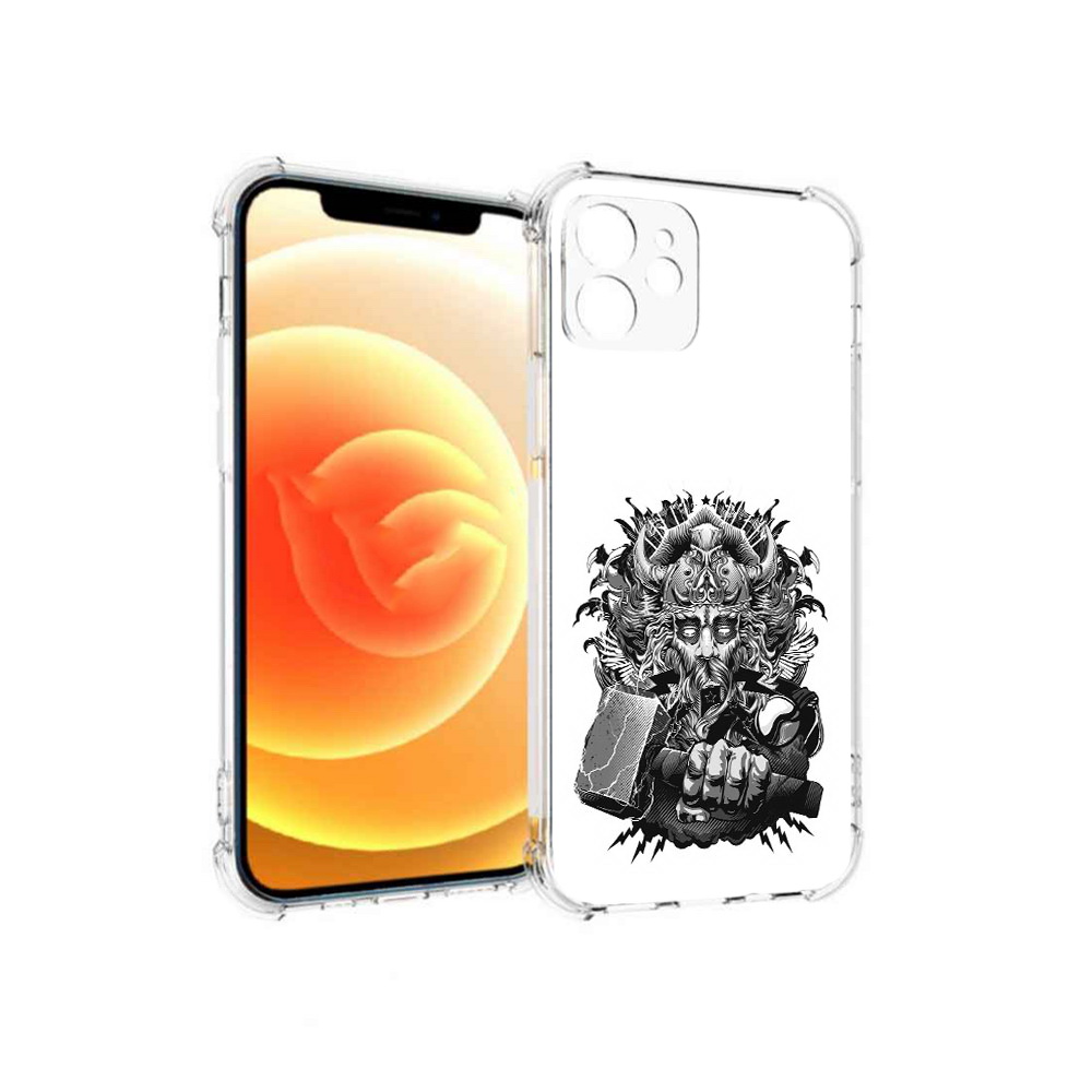 

Чехол MyPads Tocco для Apple iPhone 12 злой тор (PT157543.607.363), Прозрачный, Tocco