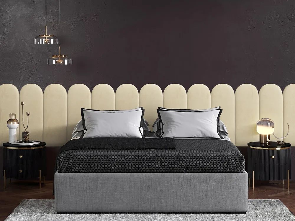 

Панель кровати Alcantara Peach 30х60R см 4 шт., Бежевый