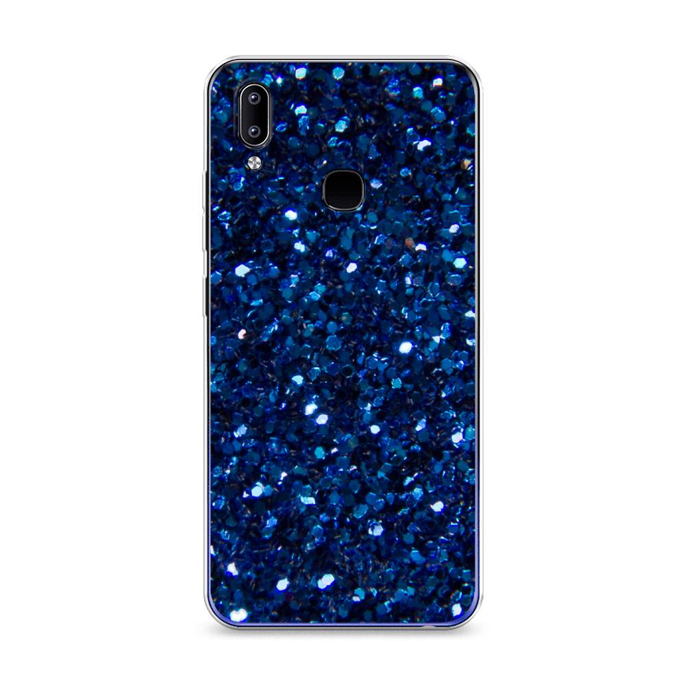 

Силиконовый чехол "Синие блестки рисунок" на Oppo Reno 5 Pro
