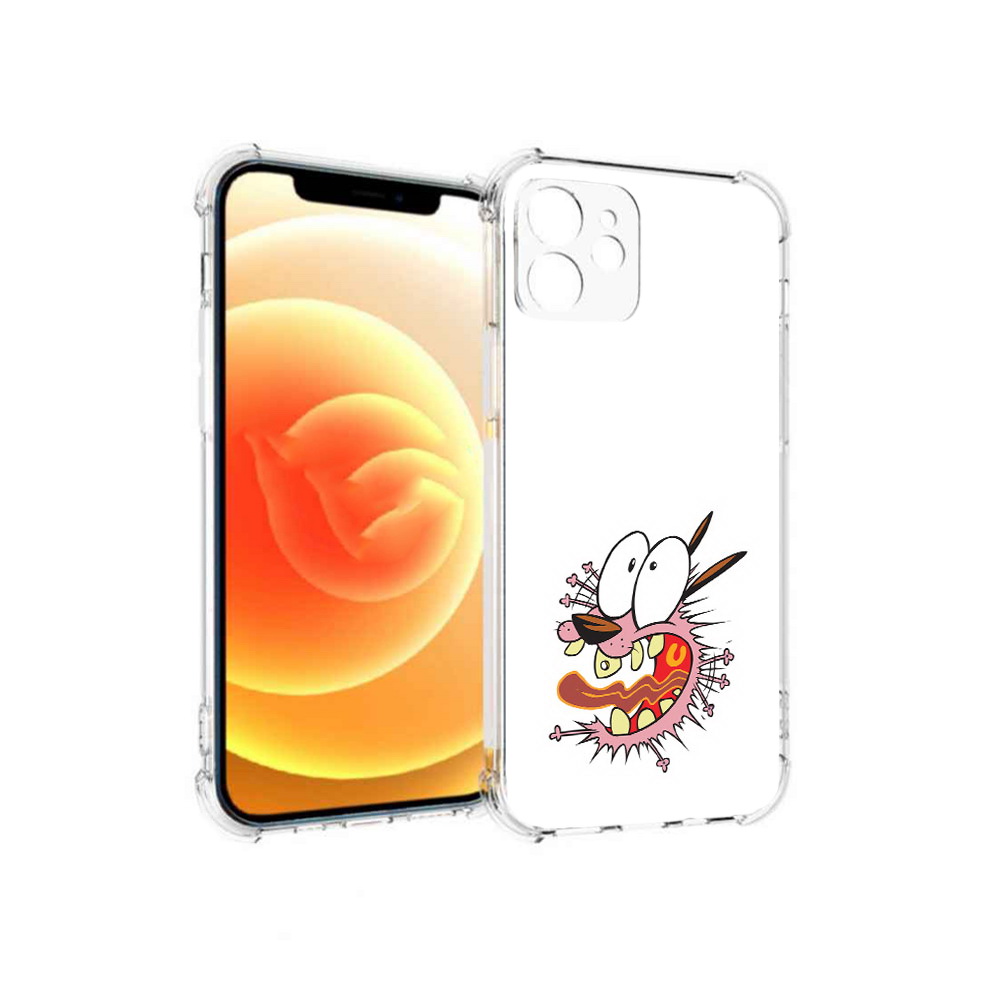 

Чехол MyPads Tocco для Apple iPhone 12 испуганный бобик (PT157543.607.381), Прозрачный, Tocco