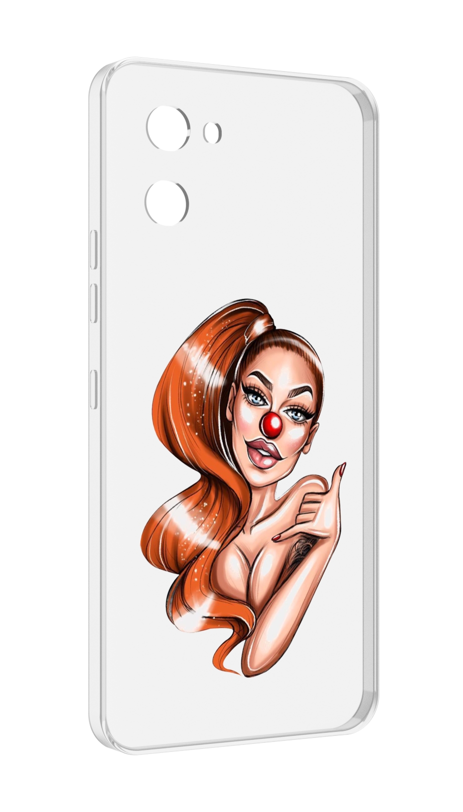 

Чехол MyPads девушка-клоун для UMIDIGI G1, Прозрачный, Tocco
