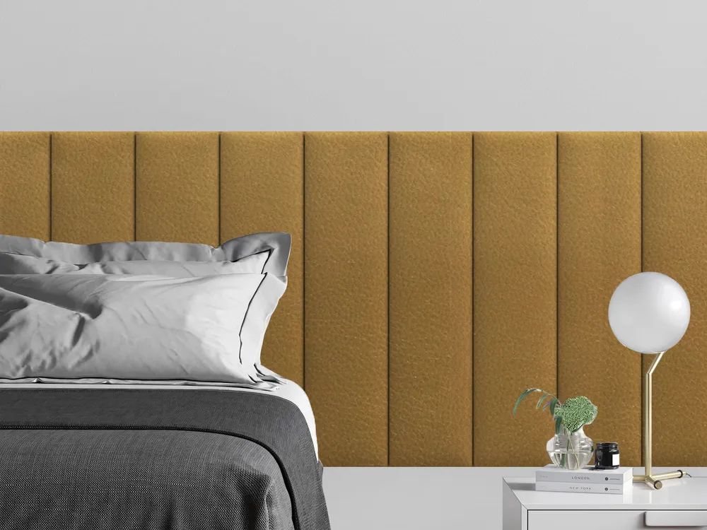 

Панель кровати Eco Leather Gold 20х80 см 4 шт., Золотистый