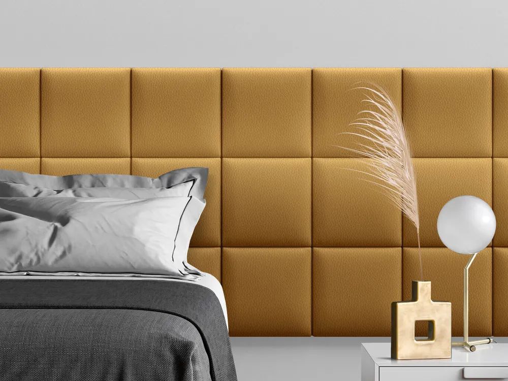 

Панель кровати Eco Leather Gold 30х30 см 1 шт., Золотистый