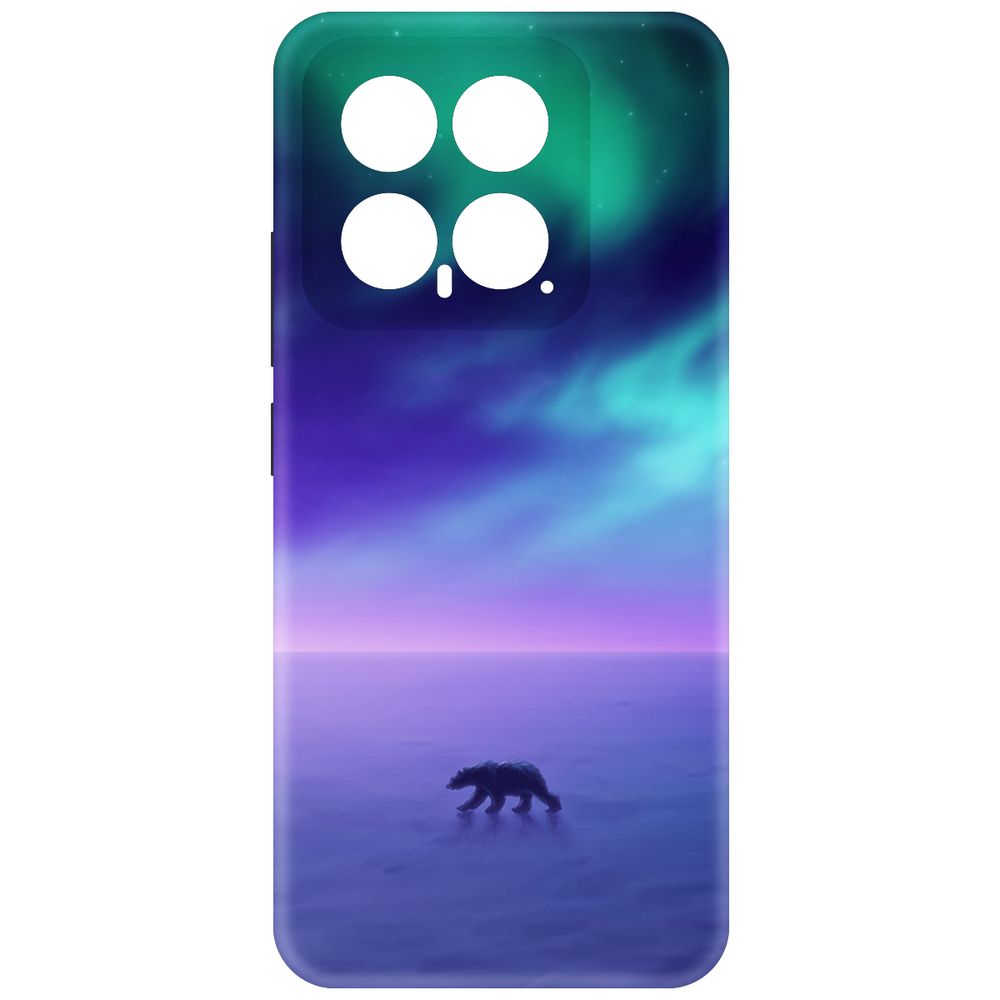 

Чехол-накладка Krutoff Soft Case Северное Сияние для Xiaomi 14 черный