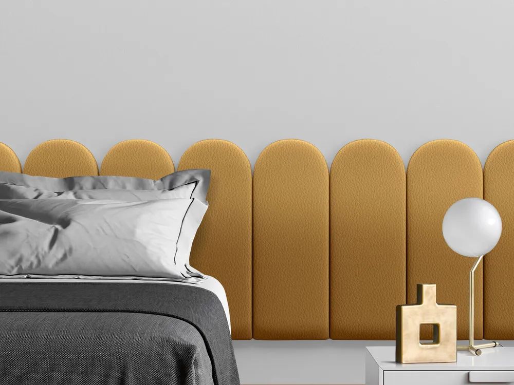 

Панель кровати Eco Leather Gold 30х60R см 2 шт., Золотистый