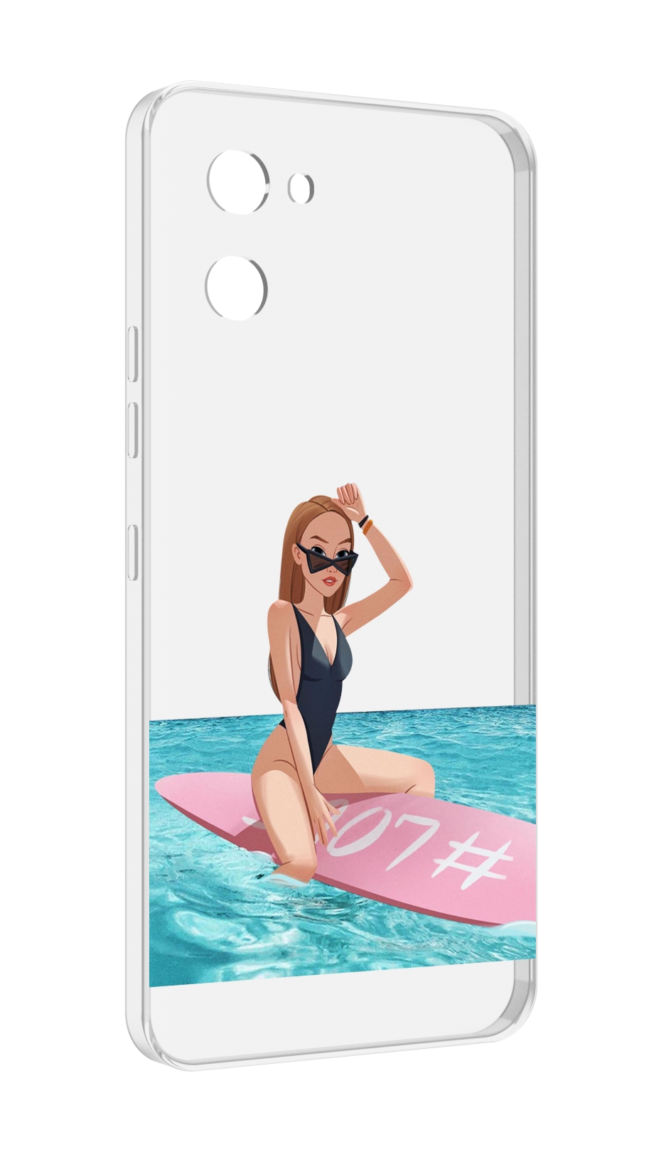 

Чехол MyPads девушка-на-серфе женский для UMIDIGI G1, Прозрачный, Tocco