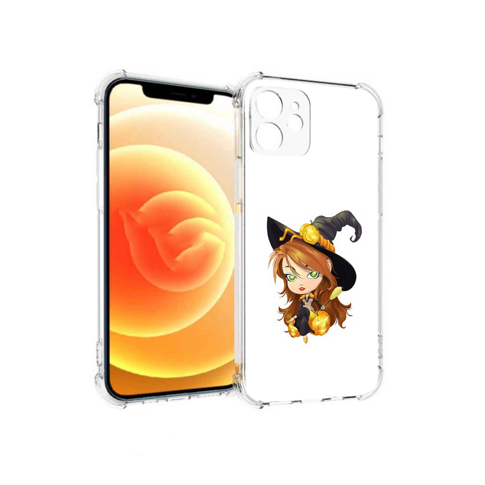 

Чехол MyPads Tocco для Apple iPhone 12 Ведьмочка (PT157543.607.40), Прозрачный, Tocco