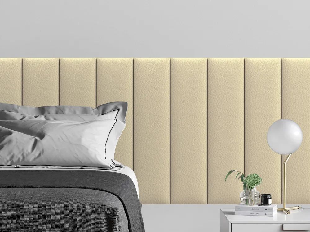 

Панель кровати Eco Leather Vanilla 20х80 см 4 шт., Бежевый
