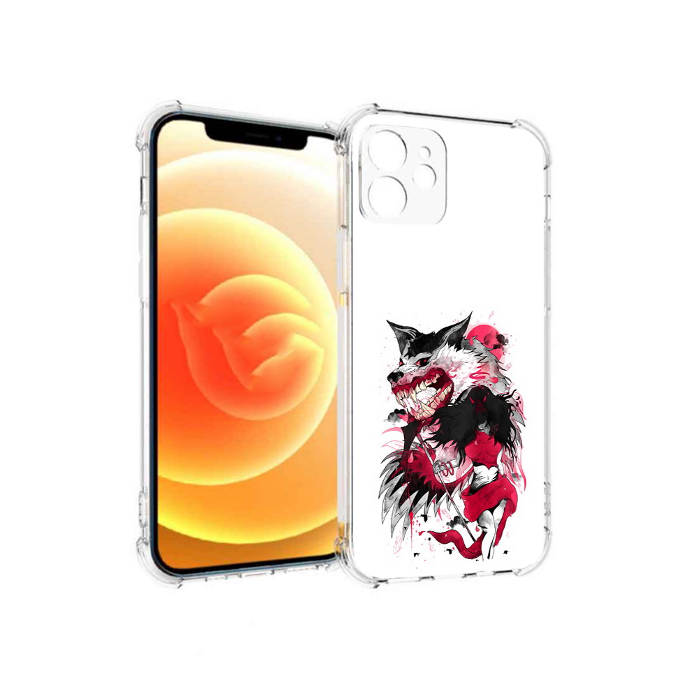 

Чехол MyPads Tocco для Apple iPhone 12 красная шапочка (PT157543.607.410), Прозрачный, Tocco