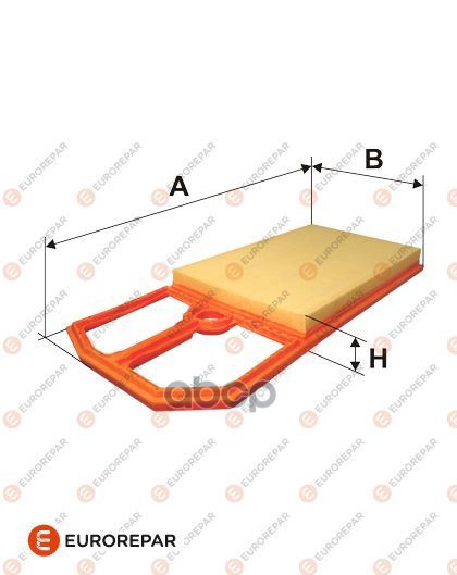 фото Фильтр воздушный fiat doblo/punto 1.3d 04- eurorepar 1612866280 eurorepar арт. 1612866280