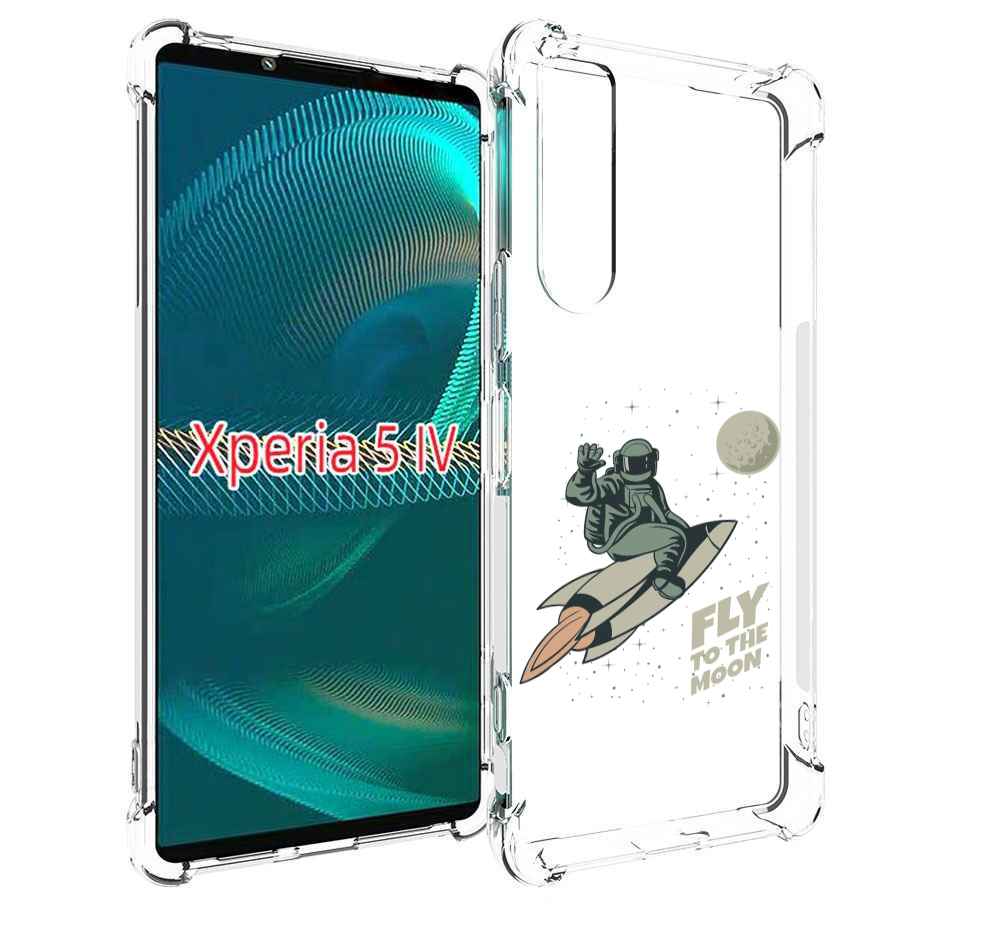 

Чехол MyPads Полет-на-Луну для Sony Xperia 5 IV (5-4), Прозрачный, Tocco