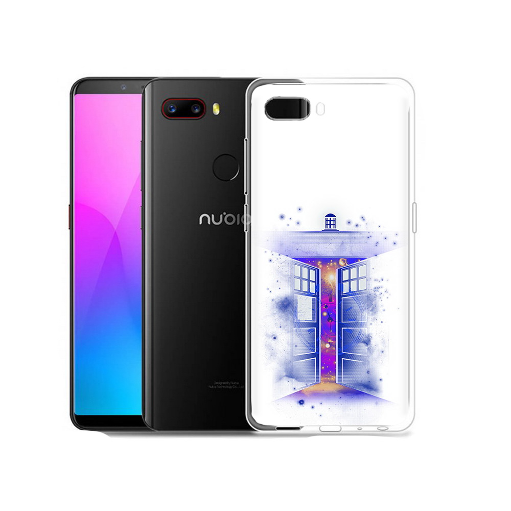 

Чехол MyPads Tocco для ZTE Nubia Z18 фиолетовый уголок абстракция (PT115657.463.659), Прозрачный, Tocco