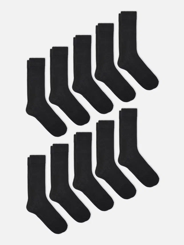 Комплект носков мужских OVS 1844455 черных 43-46
