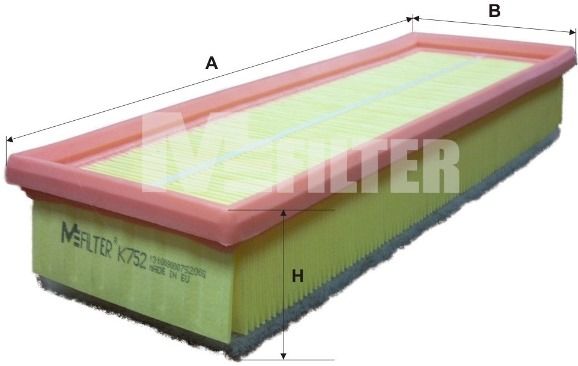 

Фильтр Воздушный MFILTER k752