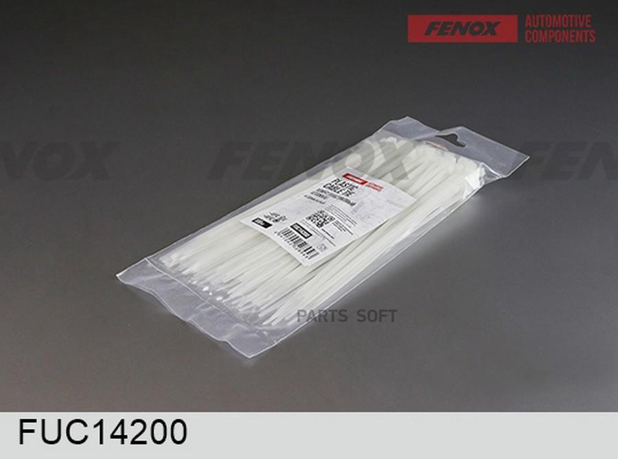 FENOX FUC14200 Хомут пластиковый Стяжка 4*200 мм 100 штук, Белый 1шт