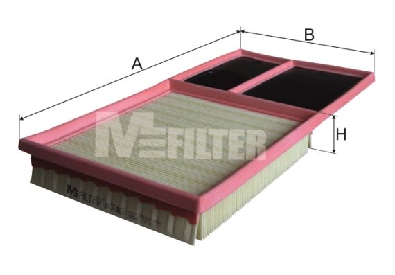 

Фильтр Воздушный MFILTER k746