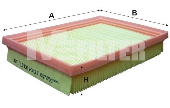 

Воздушный Фильтр MFILTER k431