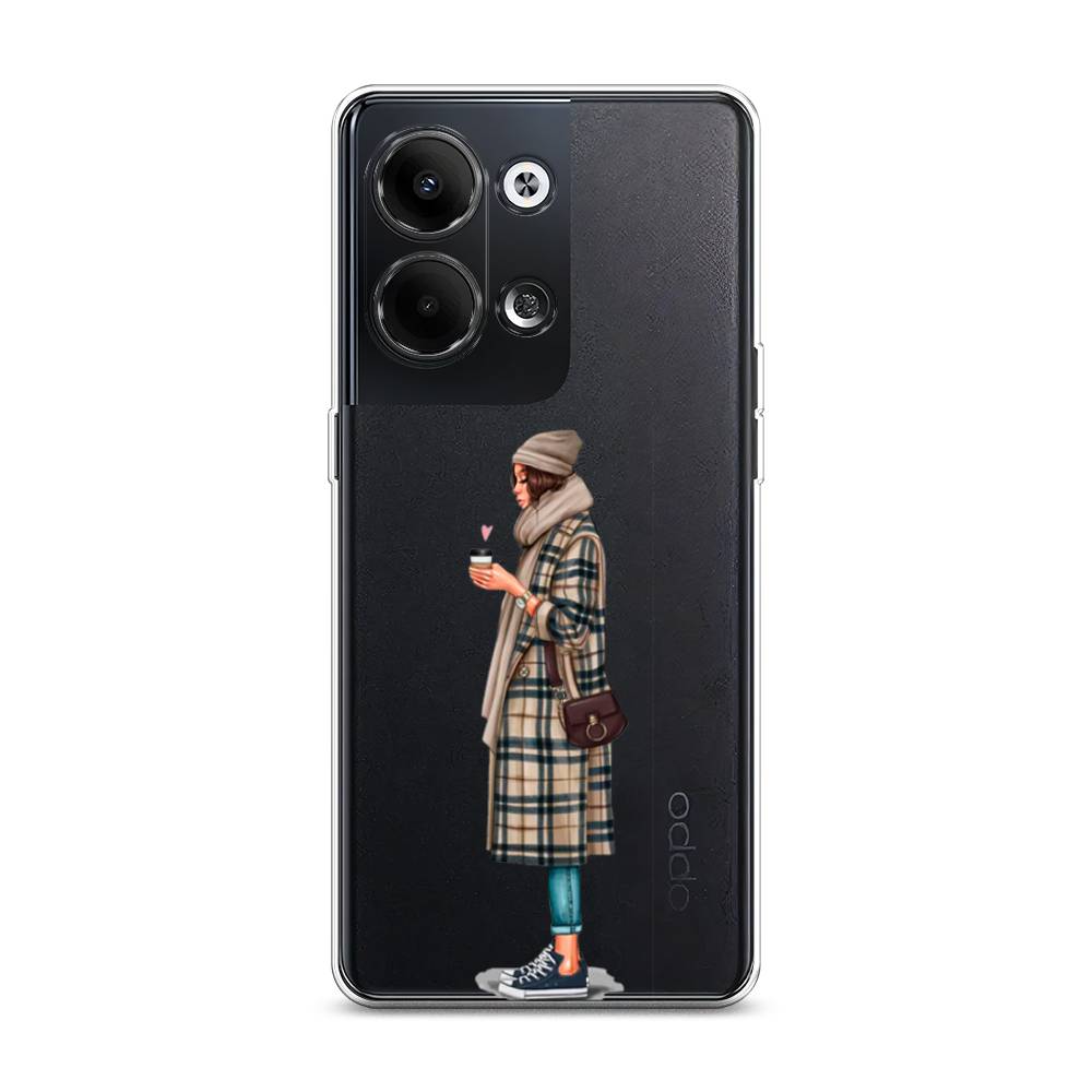 

Чехол на Oppo Reno9 "Утренний кофе", Коричневый;бежевый, 2512750-6