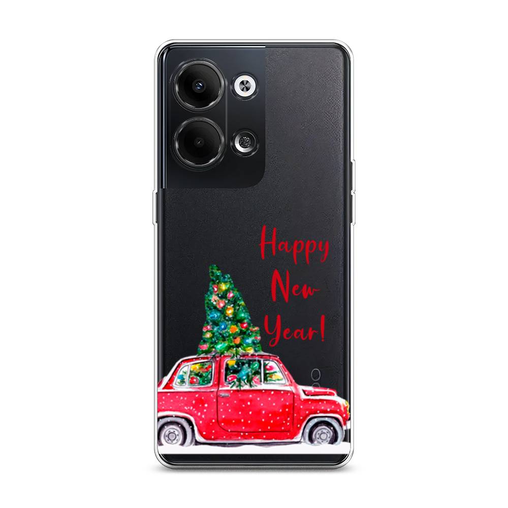 

Чехол на Oppo Reno9 "Happy New Year", Красный;зеленый, 2512750-5