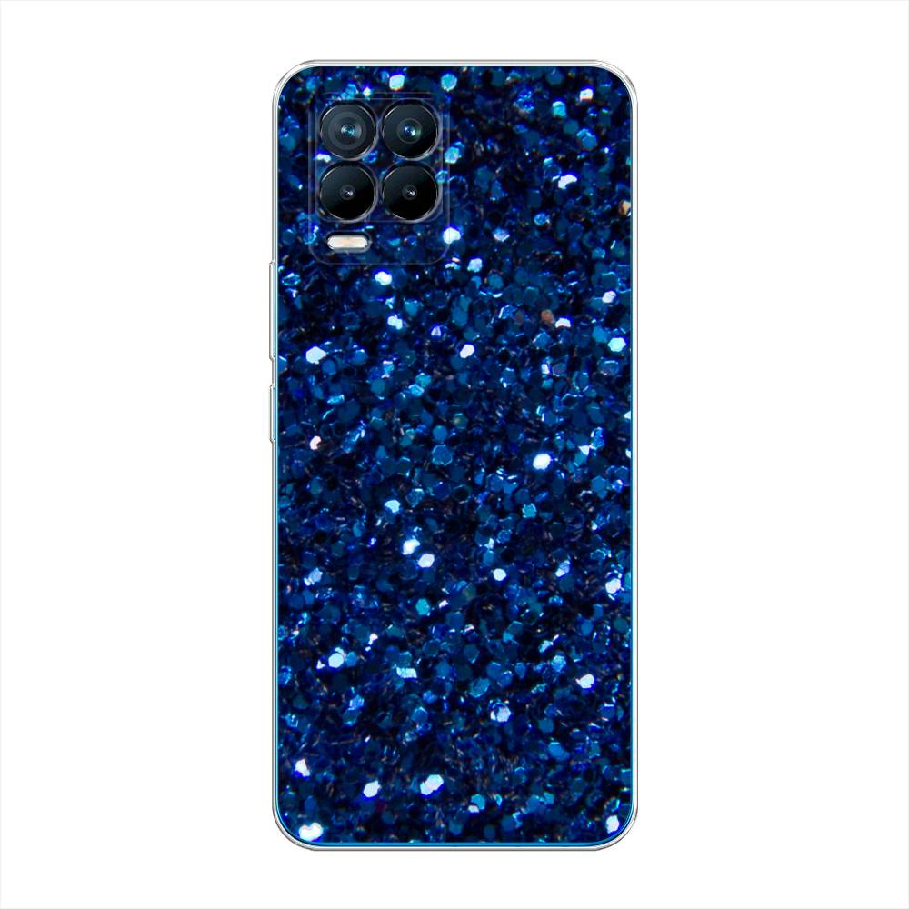 

Силиконовый чехол "Синие блестки рисунок" на Realme 8 Pro