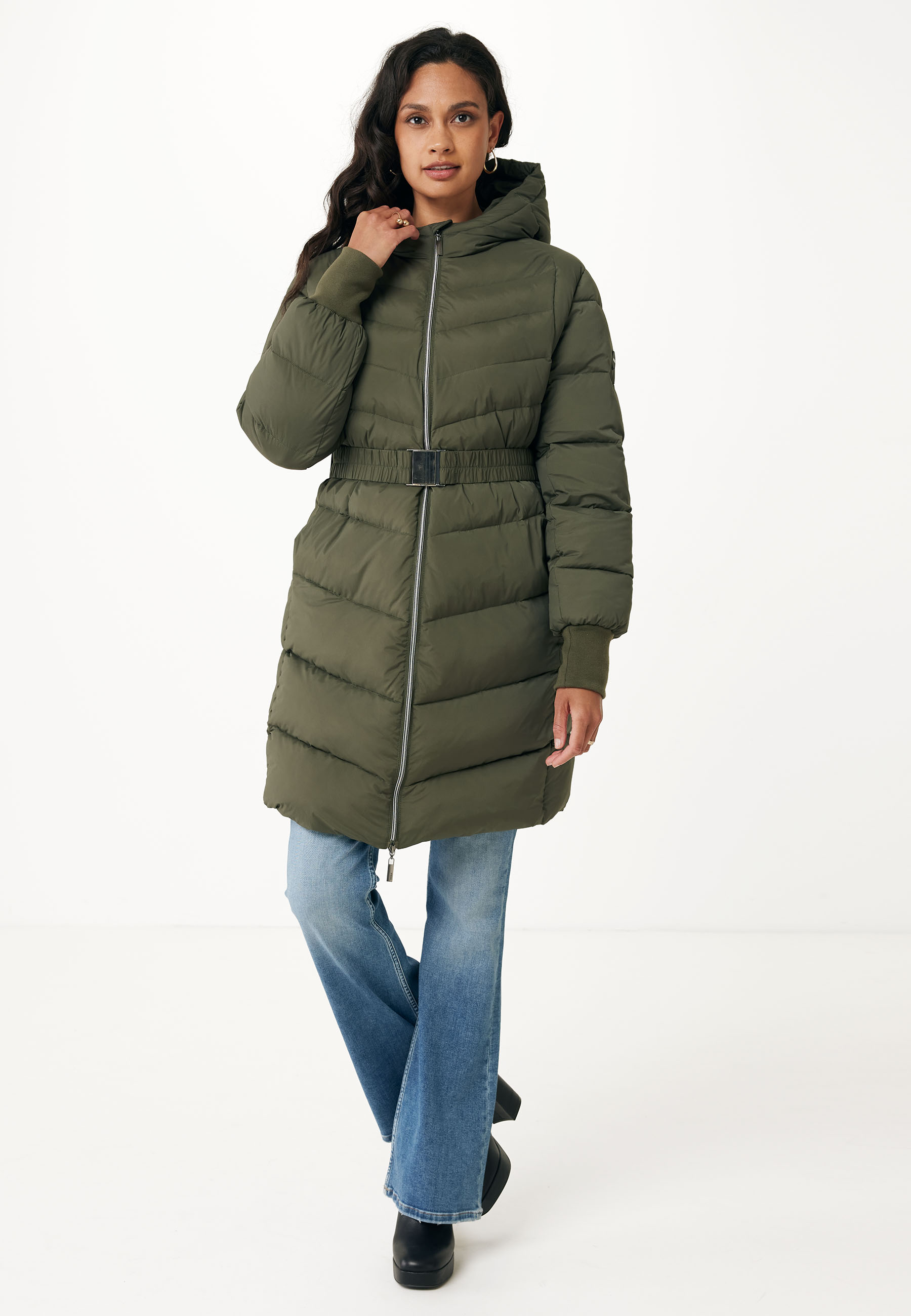 Пальто женское MEXX FA1154036W зеленое XL