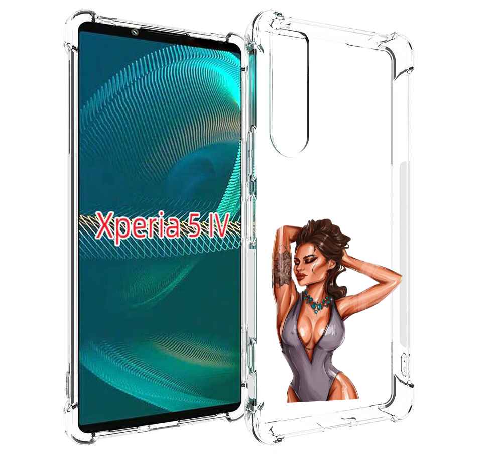 

Чехол MyPads Роскошная-девушка женский для Sony Xperia 5 IV (5-4), Прозрачный, Tocco