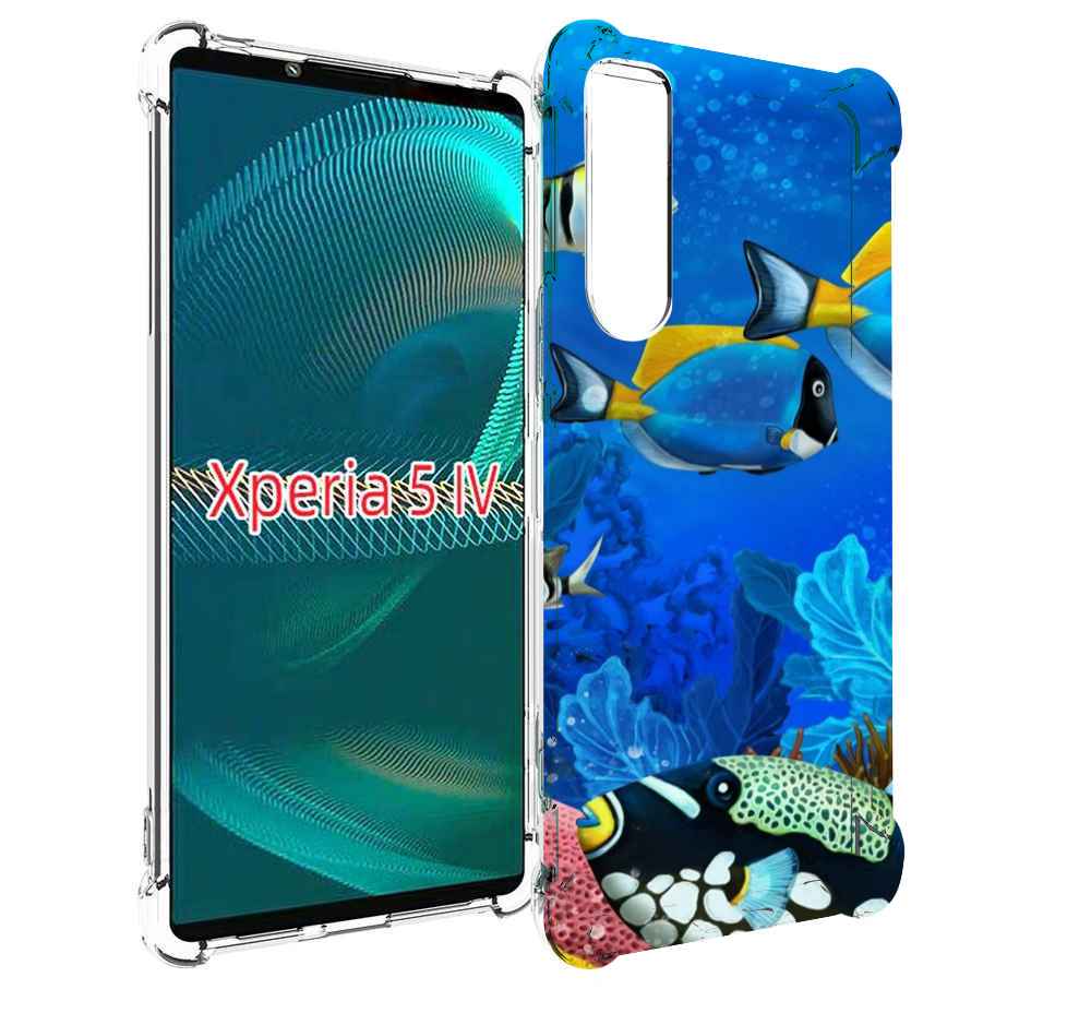 

Чехол MyPads Рыбки для Sony Xperia 5 IV (5-4), Прозрачный, Tocco
