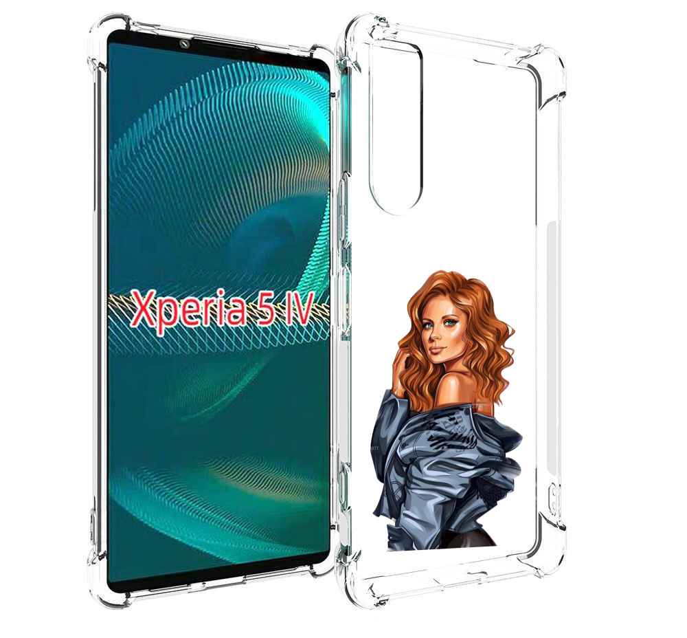

Чехол MyPads Рыжая-девушка женский для Sony Xperia 5 IV (5-4), Прозрачный, Tocco