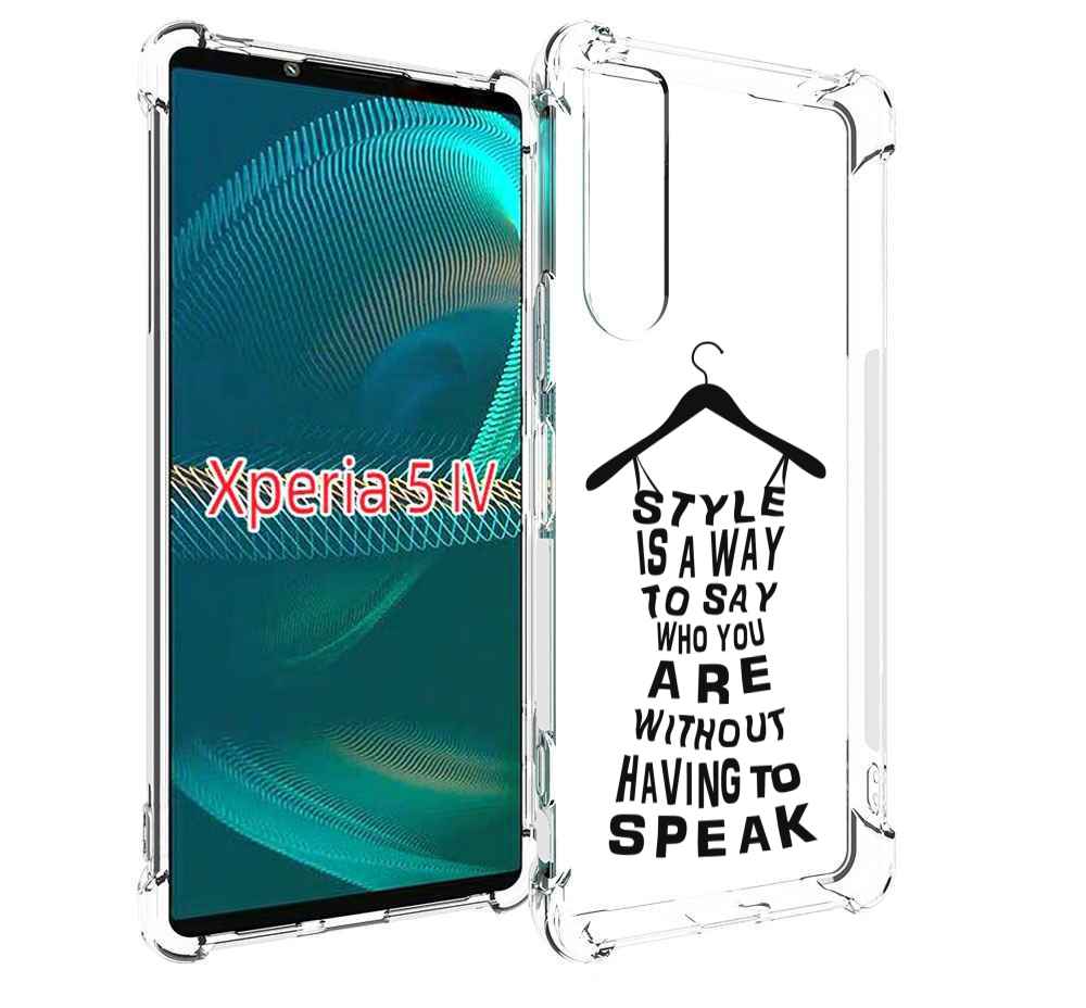 

Чехол MyPads Сарафан-из-слов для Sony Xperia 5 IV (5-4), Прозрачный, Tocco