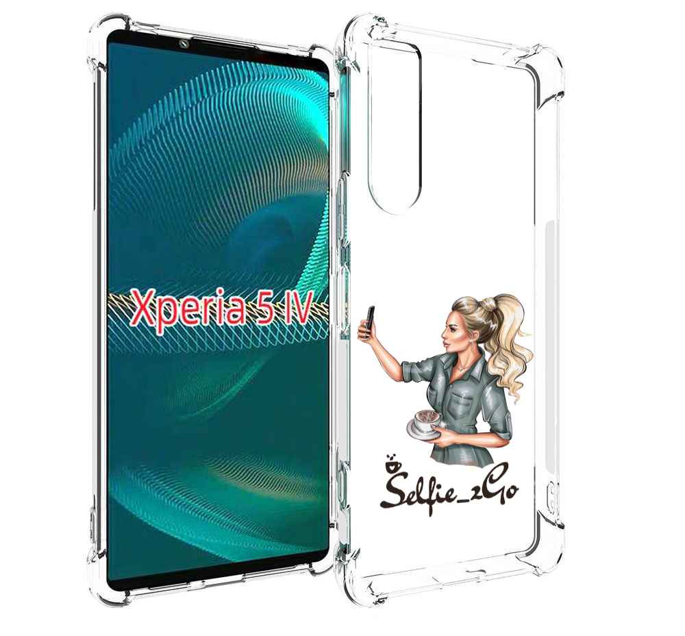 

Чехол MyPads Селфи-девушка женский для Sony Xperia 5 IV (5-4), Прозрачный, Tocco