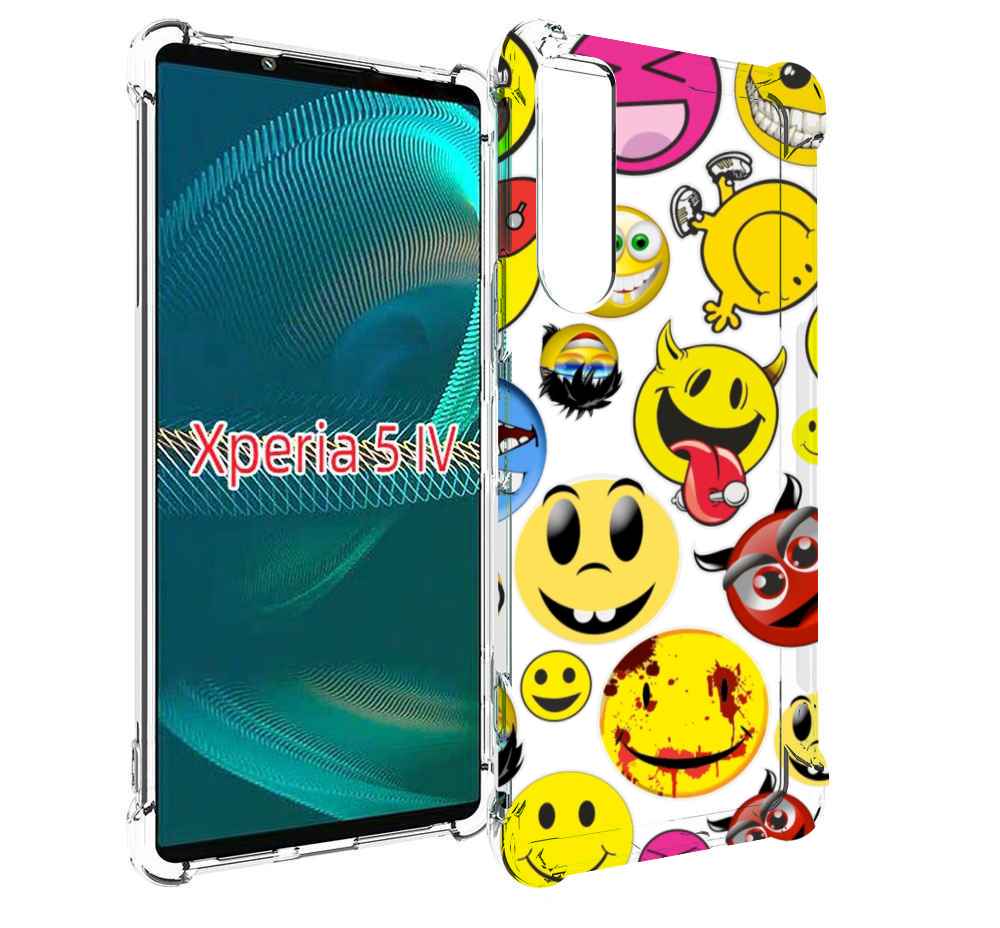 

Чехол MyPads Смайлики для Sony Xperia 5 IV (5-4), Прозрачный, Tocco