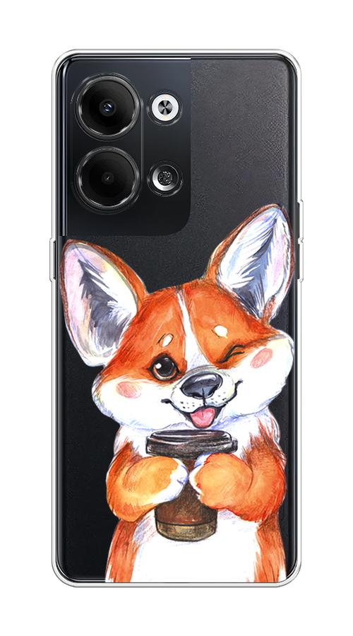 

Чехол на Oppo Reno9 "Корги с кофе", Оранжевый;белый, 2512750-4