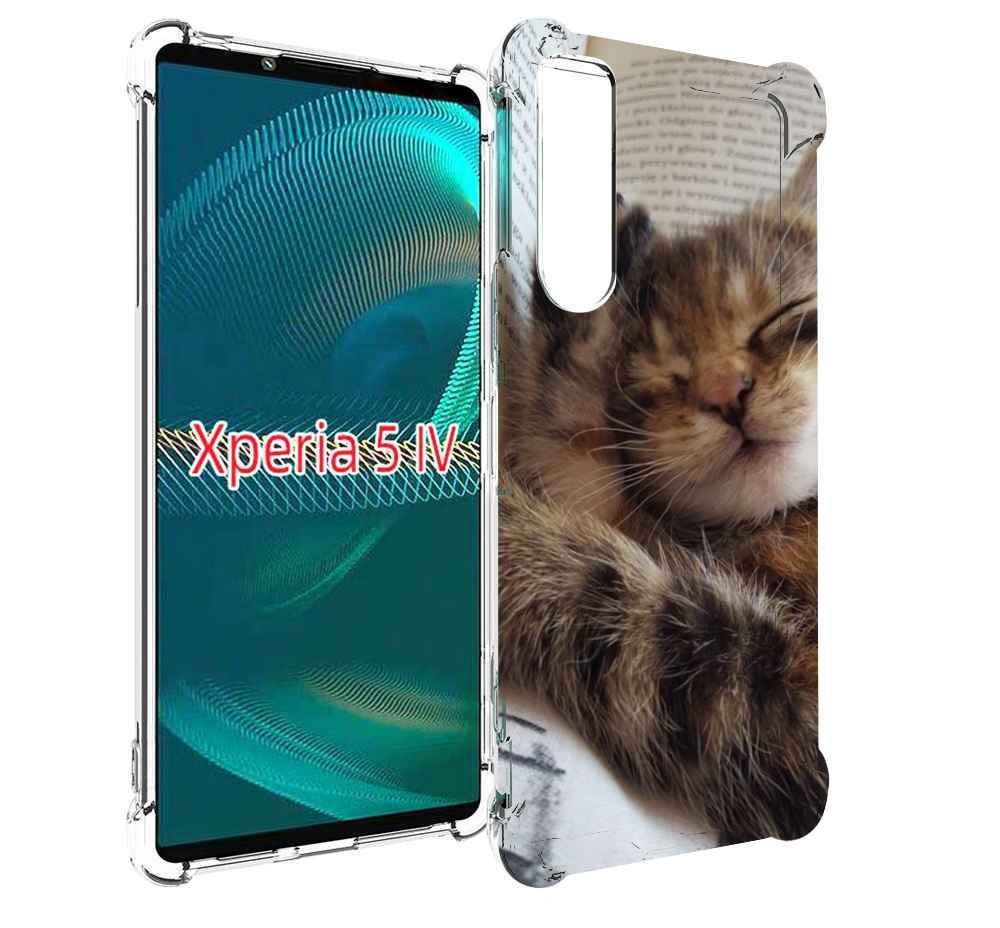 

Чехол MyPads Спящий-котенок для Sony Xperia 5 IV (5-4), Прозрачный, Tocco