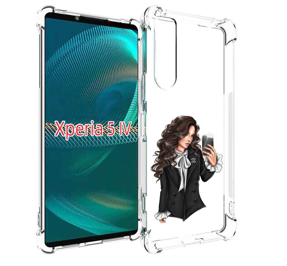 

Чехол MyPads Стильная-девушка для Sony Xperia 5 IV (5-4), Прозрачный, Tocco