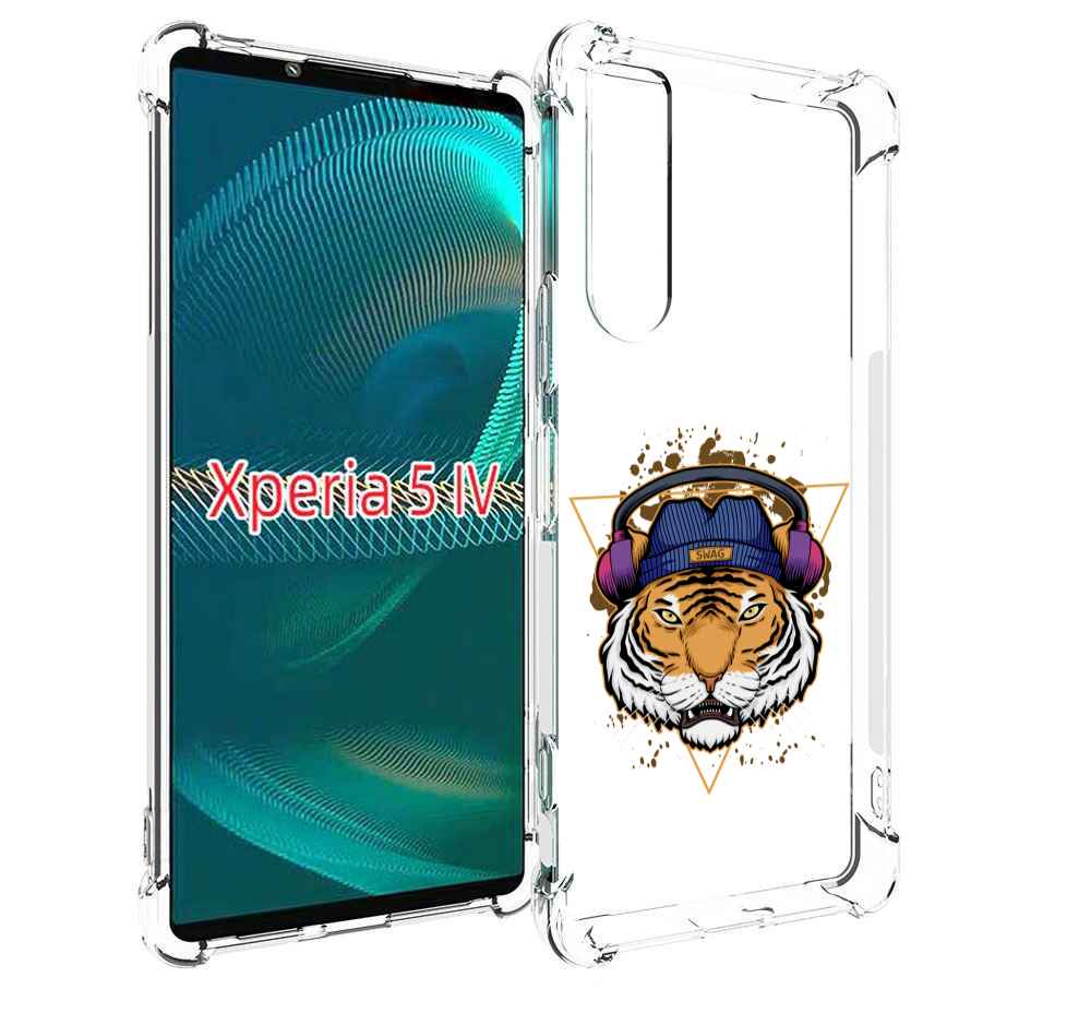 

Чехол MyPads Тигр-Свэг для Sony Xperia 5 IV (5-4), Прозрачный, Tocco