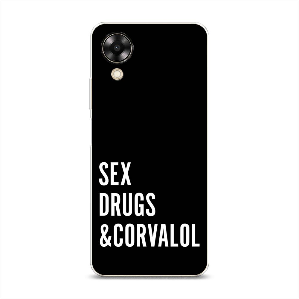 

Чехол на Oppo A17K "Corvalol", Черный;серый;белый, 2512850-6