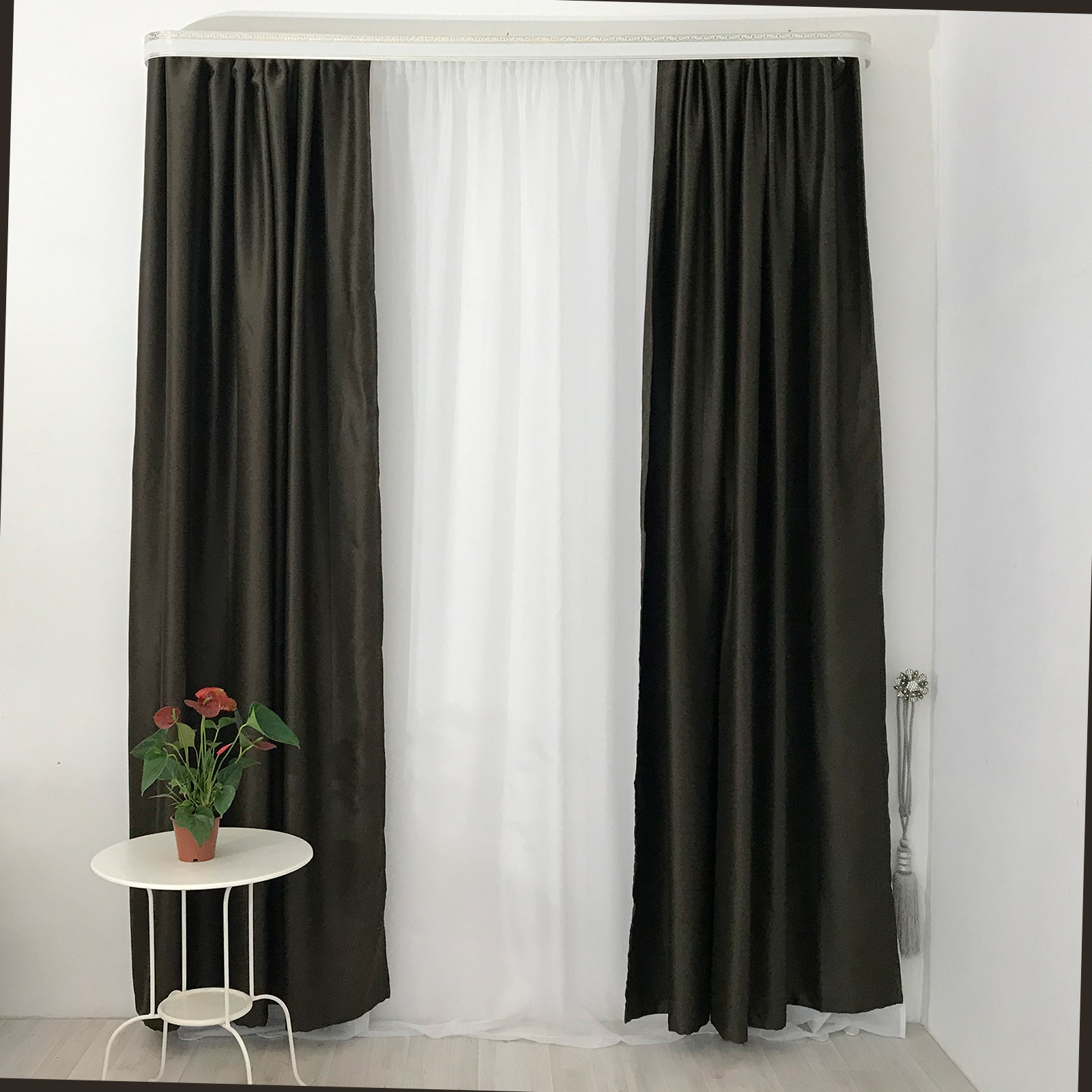 

Комплект штор Блэкаут Черный 200х250 - 2шт., Шторы