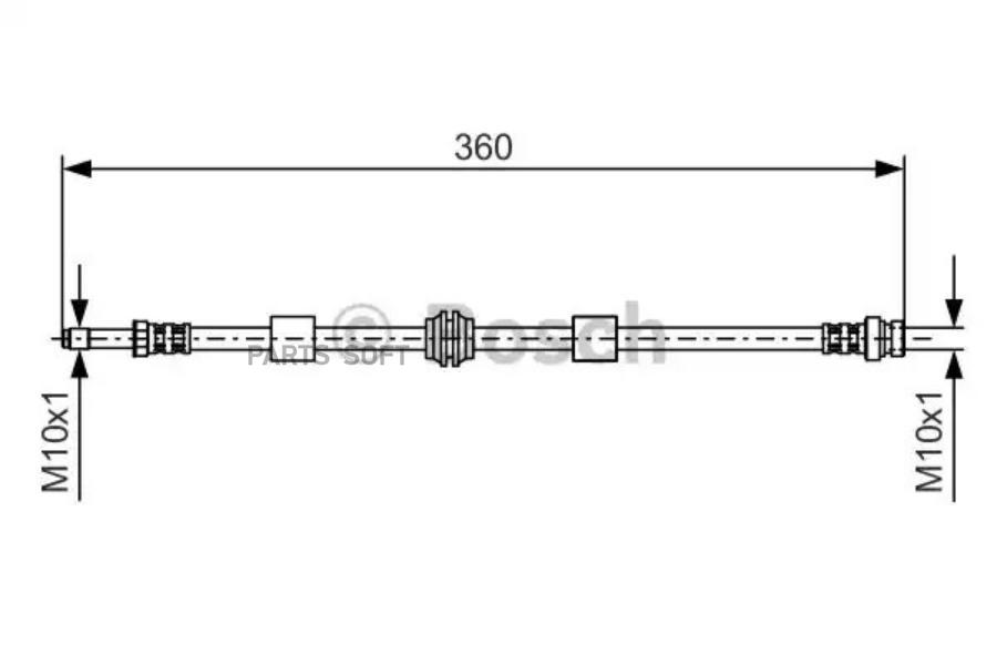 

ШЛАНГ ТОРМОЗНОЙ ПЕРЕДНИЙ Bosch 1987476713