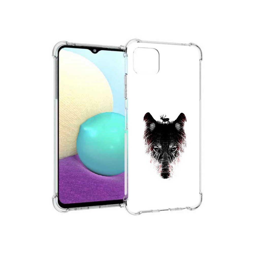 Чехол MyPads Tocco для Samsung Galaxy A22s 5G волк в траве (PT226906.544.267)