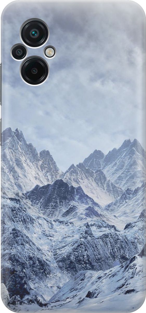 

Силиконовый чехол на Xiaomi Poco M5 "Снежные горы", Белый;голубой, 15145