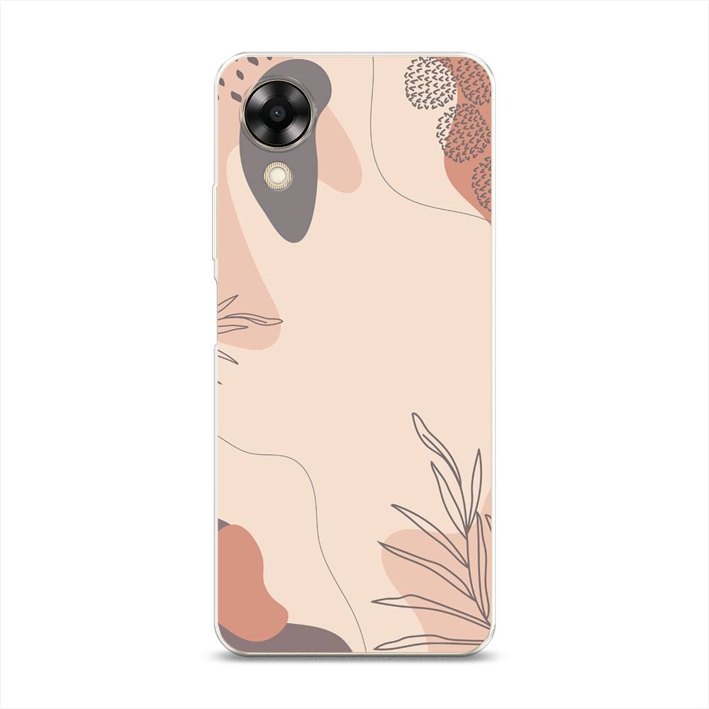 

Чехол на Oppo A17K "Нюдовые тона", Коричневый;серый, 2512850-4