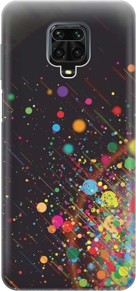 

Чехол на Xiaomi Redmi Note 9s "Яркое настроение", Зеленый;красный, 454