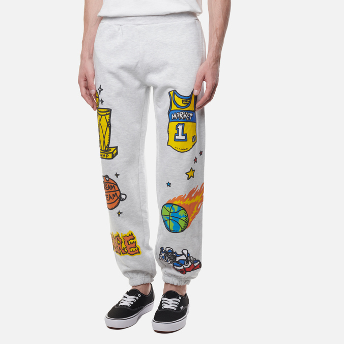 

Спортивные брюки мужские MARKET 395000527-0016 серые M, 395000527-0016