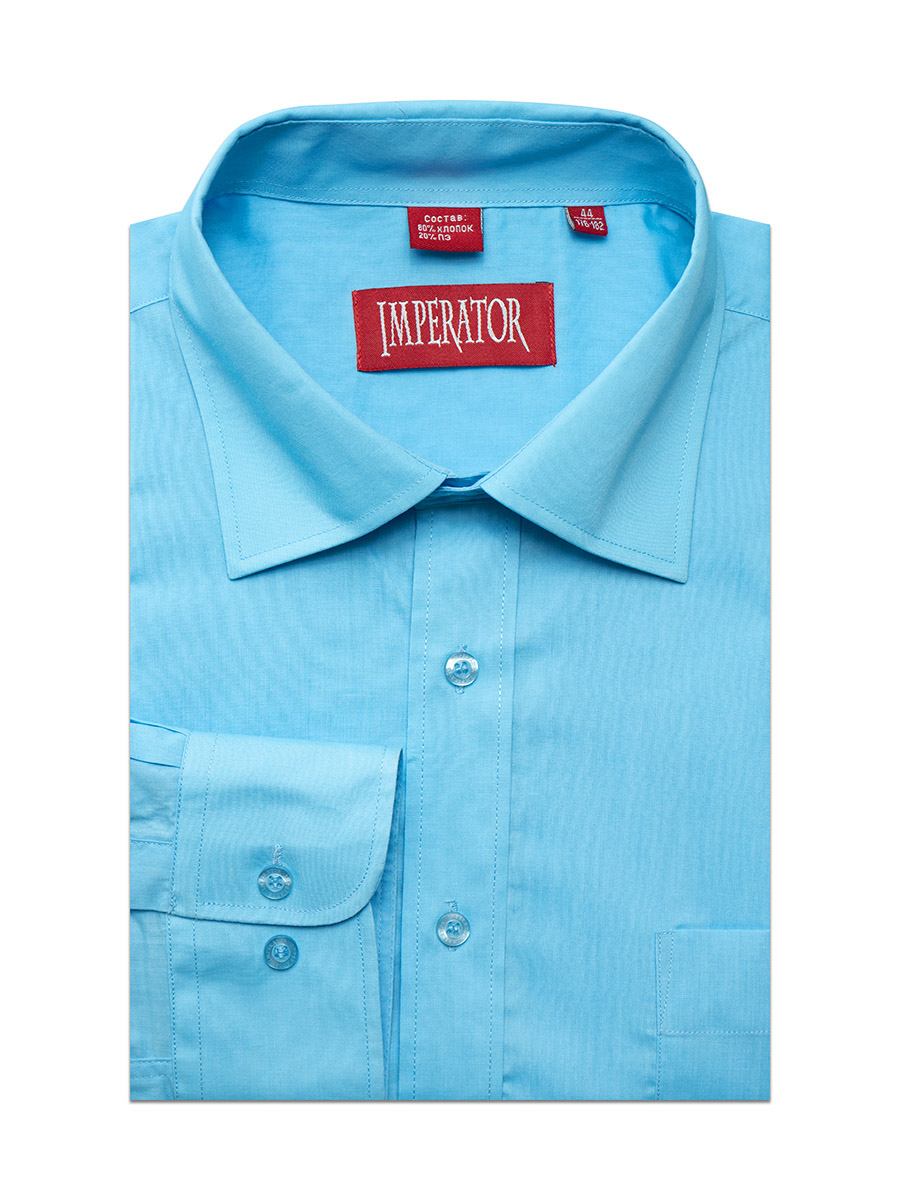 Рубашка мужская Imperator Aqua голубая 43/170-178
