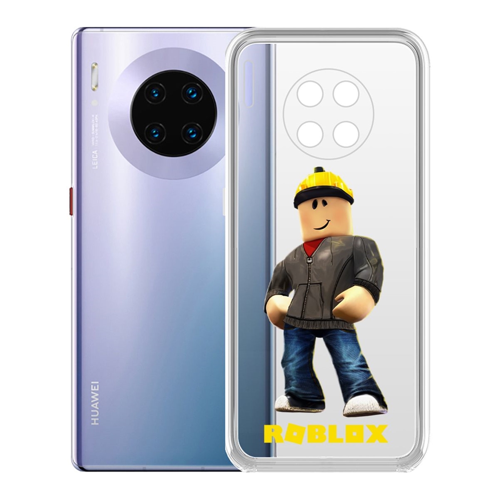 

Чехол-накладка Roblox-Строитель для Huawei Mate 30, Прозрачный