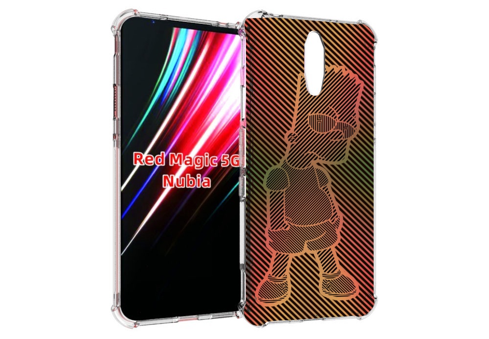 

Чехол MyPads Графический-Барт-Симпсон для ZTE Nubia Red Magic 1 5G, Прозрачный, Tocco